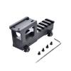 ZTFSETD Tactical Scope Mount for T1 T2 Red Dot Sight PEQ DBAL-A2 and Magnifiers,Picatinny Rail Heightening Bracke Base Riser,Black view 1