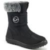 HARENCE Girls Boys Snow Boots: Comfortable Warm Fur Lined Toddler Winter Boot Hook Loop Outdoor Waterproof Slip on Boots for Kids