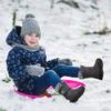 HARENCE Girls Boys Snow Boots: Comfortable Warm Fur Lined Toddler Winter Boot Hook Loop Outdoor Waterproof Slip on Boots for Kids view 2