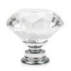 Southst 1PC Home Furniture Drawer Handle Diamond Shape Crystal Glass Door Cabinet Kit Wardrobe Pull Knobs Handles A3N4 - (Color: Transparent)