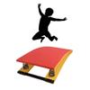 HTRY Children's Gymnastics Springboard Pedal, Built-in Thickened Spring, Wooden Board, Takeoff and Somersault Power Board Elastic Board(Size:Two Springs50*80 * 20cm,Color:red)