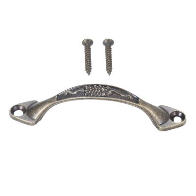 Southst 1pc 85mm Furniture Handle Vintage Wooden Box Cabinet Knob Drawer Cupboard Dresser Handle Kit Pulls Furniture Hardware - (Color: 1)