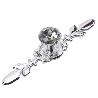 Southst 1PC Diamond Crystal Cabinet Handles Shoebox Wardrobe Pullers Furniture Handle Handles Knobs Drawer Closet Pulls Door N9S5 - (Color: L)
