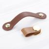Southst 1pc Modern Style Leather Furniture Drawer Knobs Kit Cupboard Cabinet Handles Door Pulls with Screw Furniture Hardware - (Color: A) view 2