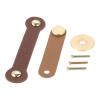 Southst 1pc Modern Style Leather Furniture Drawer Knobs Kit Cupboard Cabinet Handles Door Pulls with Screw Furniture Hardware - (Color: A) view 3