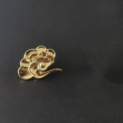 Southst Solid Brass Lucky Cloud Drawer Door Wardrobe Locker Handle Light Gold Furniture Knob Handles - (Color: Lucky Cloud Left)