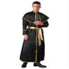Vxuxlje Mens Adult Pope Pontiff Cosplay Costume Outfits Catholic Bishop Outfits Clergy Cassock BlackA X-Large view 3