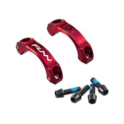 Funn Equalizer Face Plates 31.8mm - Faceplates Fits Both 0mm & 10mm Rise Stem (Red)