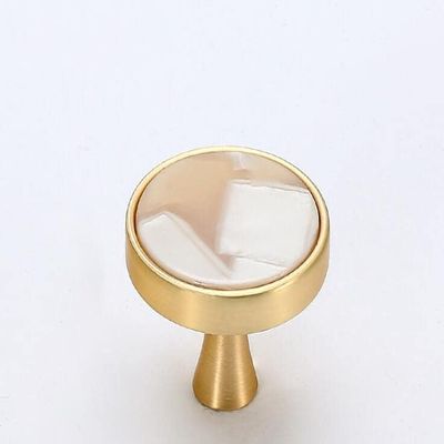 Southst Nordic Furniture Handles Elegant Door Knobs and Handles for Cabinet Kit Cupboard Drawer Pulls Wall Hanging with Screw - (Color: G/Size: 2.4 X 2.5cm)