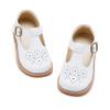 Otter MOMO Toddler Little Girls Oxford Shoes Mary Jane Flat T-Strap School Uniform Party White Dress Shoes Size 11 view 1