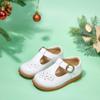 Otter MOMO Toddler Little Girls Oxford Shoes Mary Jane Flat T-Strap School Uniform Party White Dress Shoes Size 11 view 4