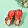 Otter MOMO Toddler Little Girls Oxford Shoes Mary Jane Flat T-Strap School Uniform Party Red Dress Shoes Size 9 view 4