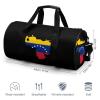 Flag Map of Venezuela Gym Bag Travel Waterproof Duffel Bag Carryon Overnight Bags Tote Bags for Sports view 2