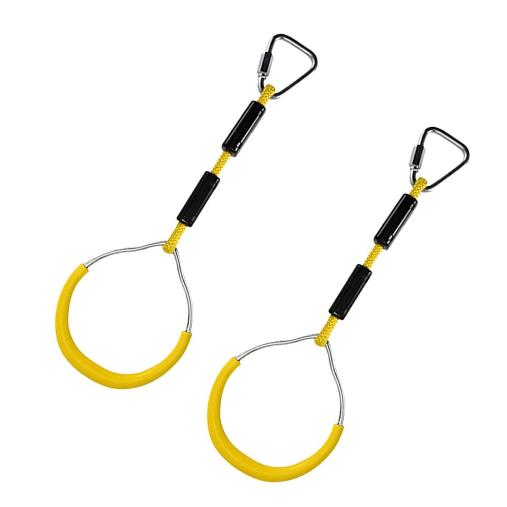 Sosoport Outdoor Swing Set for Kids 2pcs Color Hanging Rings Gymnastic Ring for Children