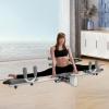 LOHISHILO 330lbs Leg Stretcher Leg Stretching Training Machine Home Gym Muscles Relax, for Ballet, Yoga, Dance, Martial Arts, Yoga(330lbs Gray) view 3