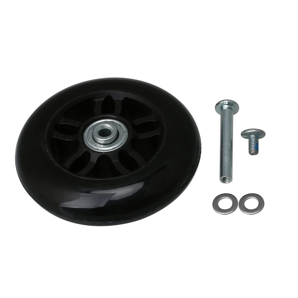2Pcs High Elastic PU Luggage Wheel 90x26mm Suitcase Replacement Swivel Caster Bearings Repair Kits (1)