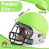 Ramede 12 Pieces Football Helmet Covers for Practice Scrimmage Cap Helmet Cover Scrimmage Cap for Youth Adult Football Hockey Training Accessories 10.4 Inch in Diameter (Regular Style,Green) view 2