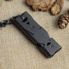 binboll Whistle Emergency Whistles Keychain Rape Whistle Stainless Steel High Decibel Whistles   (Double tubles Whistle -Gun 2pcs) view 4