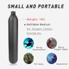 Benlynnx 4500Psi Aluminum Air Bottle, 30 Mpa Explosion-Proof Aeronautic PCP Cylinder, M18 * 1.5 Refillable High Pressure Paintball Tank for PCP Scuba Game 0.3L(Empty Tank) view 3