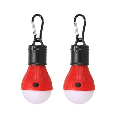 PATIKIL Tent Lantern, 2 Pack Portable Camping Light LED Camping Lantern for Backpacking Camping Hiking, 5.71" x 2.05", Red