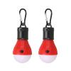 PATIKIL Tent Lantern, 2 Pack Portable Camping Light LED Camping Lantern for Backpacking Camping Hiking, 5.71" x 2.05", Red view 1