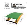 HTRY Children's Gymnastics Vault Springboard, Spring Pedal Gymnastics Somersault Booster, Suitable for Schools and Families,(Size:Two Springs40*60 * 18cm,Color:Green) view 2