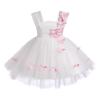 3D Butterfly Baby Dress Toddler White Butterfly Tulle Dress Baby Butterfly Birthday Girl Dress Baby Summer Butterfly Embroidery Princess Tutu Dresses White Butterfly 18-24 Months