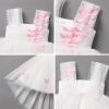 3D Butterfly Baby Dress Toddler White Butterfly Tulle Dress Baby Butterfly Birthday Girl Dress Baby Summer Butterfly Embroidery Princess Tutu Dresses White Butterfly 2-3 Years view 2