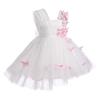 3D Butterfly Baby Dress Toddler White Butterfly Tulle Dress Baby Butterfly Birthday Girl Dress Baby Summer Butterfly Embroidery Princess Tutu Dresses White Butterfly 2-3 Years view 3