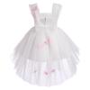 3D Butterfly Baby Dress Toddler White Butterfly Tulle Dress Baby Butterfly Birthday Girl Dress Baby Summer Butterfly Embroidery Princess Tutu Dresses White Butterfly 2-3 Years view 4