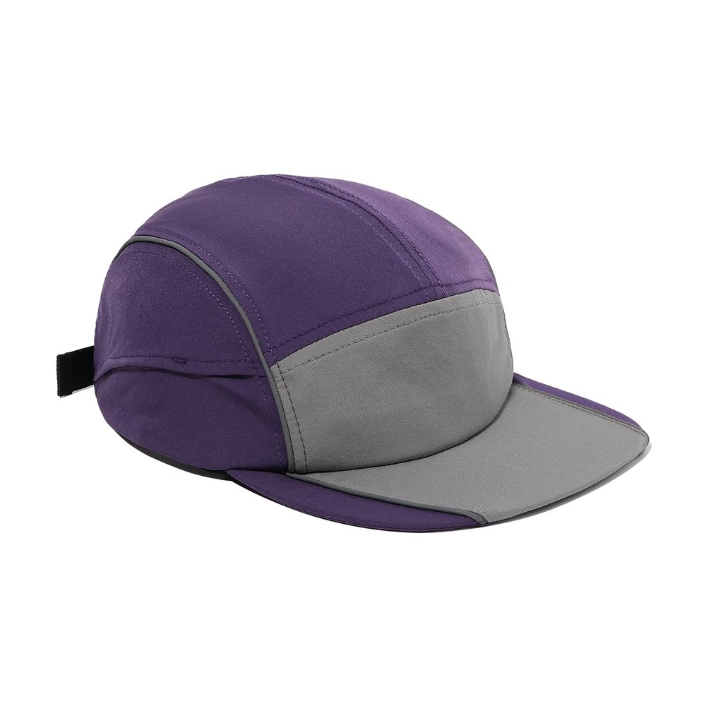 Clakllie Quick Dry Sports Hat Flat Bill Baseball Cap Five Panel Hats Anti Sweat Sunscreen Trucker Snapback Hats Fitted Hat,Purple