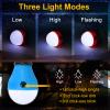 PATIKIL Tent Lantern, 2 Pack Portable Camping Light LED Camping Lantern for Backpacking Camping Hiking, 4.72" x 2.05", Blue view 4