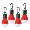 PATIKIL Tent Lantern, 4 Pack Portable Camping Light LED Camping Lantern for Backpacking Camping Hiking, 5.71" x 2.05", Red view 1
