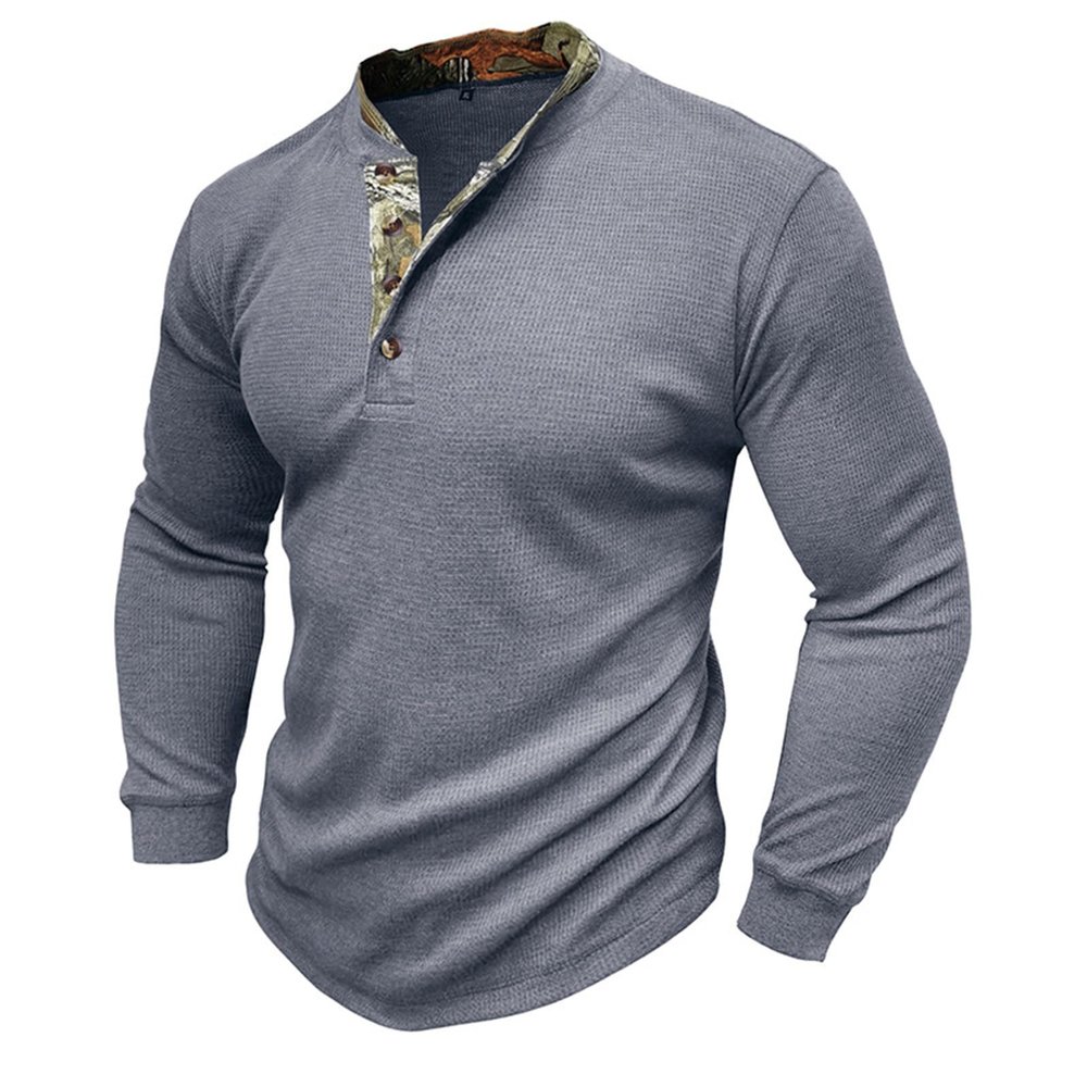 Sales Today Clearance Men Long Sleeve Shirt Long Sleeve Shirts for Men 2023 Fashion Solid Button Down Polo Shirts Casual Formal Work Collar Pullover T Shirt Gray XL