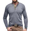 Sales Today Clearance Men Long Sleeve Shirt Long Sleeve Shirts for Men 2023 Fashion Solid Button Down Polo Shirts Casual Formal Work Collar Pullover T Shirt Gray XL view 2
