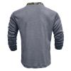 Sales Today Clearance Men Long Sleeve Shirt Long Sleeve Shirts for Men 2023 Fashion Solid Button Down Polo Shirts Casual Formal Work Collar Pullover T Shirt Gray XL view 4