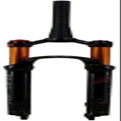 ZECHAO Mountain Bike Suspension Fork,Ultralight Bike Front Fork 1-1/2" Disc Brake 26/27.5/29'' Mountain Air Forks QR 9mm Travel 100mm Outdoor (Color : Gloss Black Hl, Size : 26'')