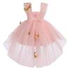 3D Butterfly Baby Dress - Gold Tulle Princess Tutu for Toddler Girls' Birthday - Pink Summer Embroidery Dress 12-18 Months view 4