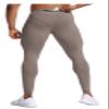 BaronHong Compression Pants Men Quick Dry Sports Tights Gym Leggings Running Cycling Breathable Fitness Sweatpants(Brown-Gray,XL) view 2