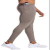 BaronHong Compression Pants Men Quick Dry Sports Tights Gym Leggings Running Cycling Breathable Fitness Sweatpants(Brown-Gray,XL) view 3