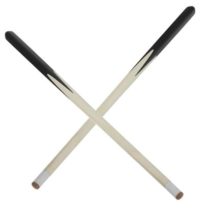 Toddmomy 2pcs Wooden Billiard House Cue Sticks, Shorty Cues Pool Cues Billiard Cue Sticks for Kids,48cm