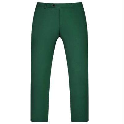 Lars Amadeus Green Dress Pants for Men's Flat Front Straight Leg Business Formal Suit Trousers 32
