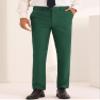 Lars Amadeus Green Dress Pants for Men's Flat Front Straight Leg Business Formal Suit Trousers 32 view 2