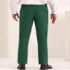 Lars Amadeus Green Dress Pants for Men's Flat Front Straight Leg Business Formal Suit Trousers 32 view 3