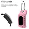Chanvoo Silicone Case for Go-tcha Evolve with Keychain Carabine (Pink) view 3