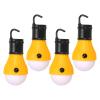 PATIKIL Tent Lantern, 4 Pack Portable Camping Light LED Camping Lantern for Backpacking Camping Hiking, 4.72" x 2.05", Yellow view 1
