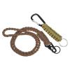 PATIKIL Braided Paracord Lanyard Keychain, 2 Pcs Paracord Neck Badge Lanyard with Hook Clip and Key Ring for Outdoor Activities, Brown Khaki view 1