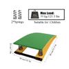 HTRY Children's Gymnastics Vault Springboard, Spring Pedal Gymnastics Somersault Booster, Suitable For Schools and Families,(Size:Two Springs50*80*20cm,Color:green) view 2