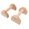 2 pieces of wooden push up handle, anti-skid push up rod, indoor and outdoor handstand handrail, suitable for men and women (30CM) view 1