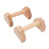 2 pieces of wooden push up handle, anti-skid push up rod, indoor and outdoor handstand handrail, suitable for men and women (30CM) view 3